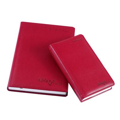 China Hardcover Book PU Cover Paper Leather Notebook Printing A4 Size Attractive Personalized Notebooks for sale