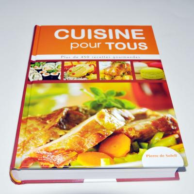 China paper & Cardboard Perfect Binding Cookbooks , Hardcover Cook Book Exquisite Printing for sale