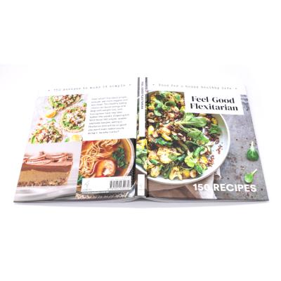 China paper & Glossy Laminated Cardboard Restaurant Cook Book Offset Printing Hardcover Hardcover Recipe Book Printing for sale