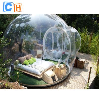 China 2022 Winter Bubble Tent Half Clear Inflatable Tent Bubble House for sale