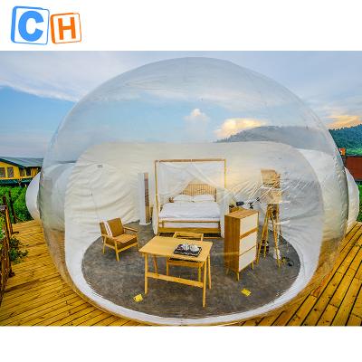 China 2022 Inflatable Crystal Dome Bubble Tent Bubble Hotel Colorful Inflatable Bubble Tent for sale