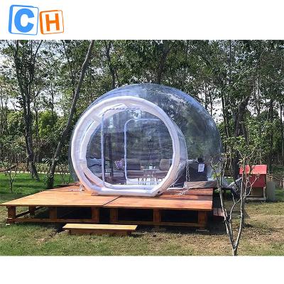 China Inflatable Lodge Dome Bubble Tent Inflatable Bubble House Bubble Tent Half Clear for sale