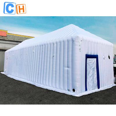 Chine Outdoor inflatable air cube tent fancy inflatable event tent inflatable stage pvc material tent à vendre