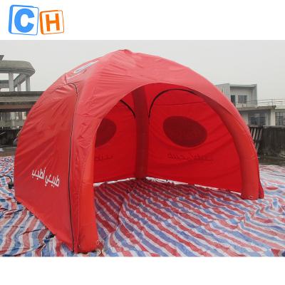 China China trade show tent 3*3m red color event tent good pvc material inflatable advertising tent for sale