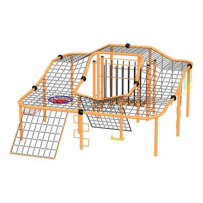 China Outdoor Sport Game Customized Outdoor Net Playground Equipment Kids Swing Set Outdoor Rope Climb for sale