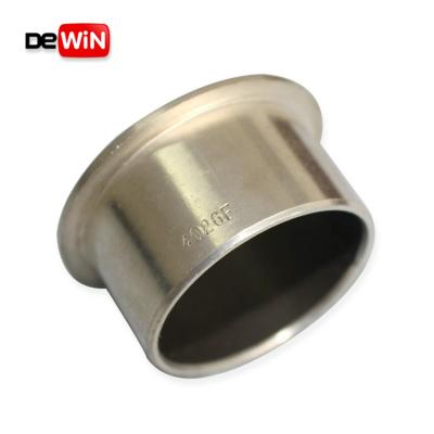 China Maintenance Free Low Price Metal Sleeve Flange Bearing DU SF1 Sintering Bush Custom Powder Metallurgy Bushing for sale