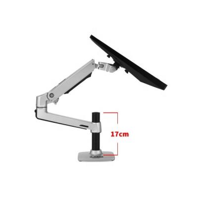 China Universal Base Universal Multi-direction Aluminum Alloy Aluminum Alloy Arm Lifting Computer Monitor Rotating Desktop Stand for sale