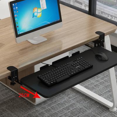 China Custom Ergonomic Clamp Convertible To Keyboard Tray Rack With Mouse Tray for sale