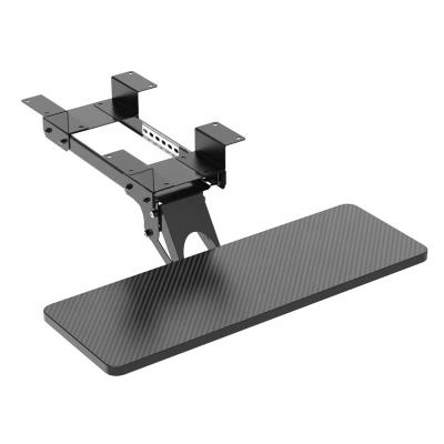 China Custom Ergonomic Modern Convertible Slide Out Rotating Mouse Bracket Keyboard Tray Under Desk for sale