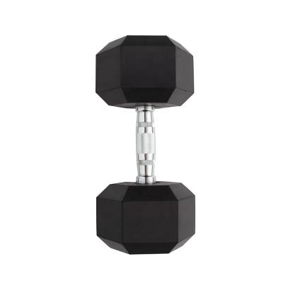 China Customized 55lb Universal Wholesale 60lb 65lb 70lb 75lb 80lb 85lb 90lb 95lb 100 Pound Hex Rubber Dumbbell Iron Dumbell Book Heavy Difficulty for sale