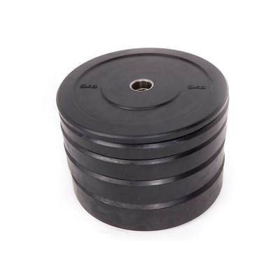 China 10lb 15lb 25lb 35lb 45lb 55lb Universal Cheap Weight Lifting Rubber Bumper Plates For 1 Inch Bar Hole for sale