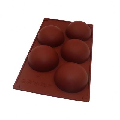 China Semi Viable DIY Sphere Silicone Dome Mousse Mold Half Sphere Chocolate Cake Molds Non-Stick Semicircle Silicone Baking Molds for sale