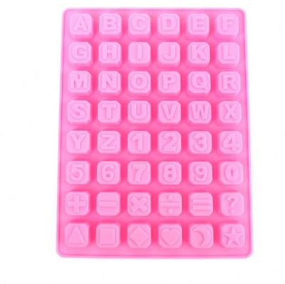 China Sustainable Letter And Figure Shaped Custom Silicone Chocolate Mold Square 3D Chocolate Mold for sale