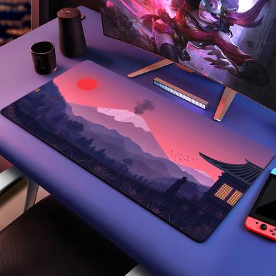 China Gaming Style Custom Cartoon Character Keyboard Mouse Pad 900*400mm XL Mousepads with Logo for sale