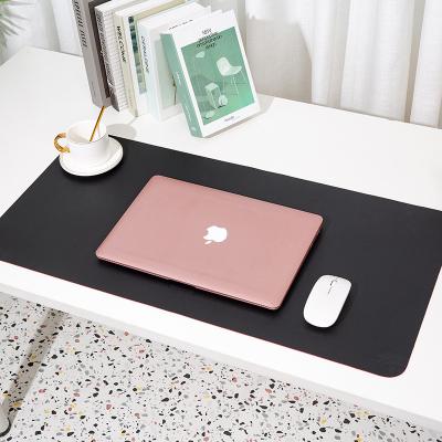 China Mouse Pad simples de proteção de mesa de couro para jogos de computador Forma oval à venda