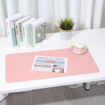 China 1000*500*2mm Gaming Style Non Slip Pvc Pu Leather Desk Pad for Office Table Mat Mouse Pad for sale