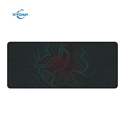 China Private Mold Black And White Custom Art Printing Large Anti-Slip Gaming Computer Keyboard Mouse Pad for sale