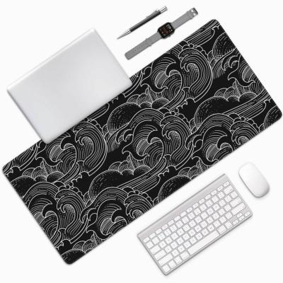 China XYDAN Custom Extended Waterproof White Line Non-Slip Rubber Base Computer Gaming Mouse Pad for sale