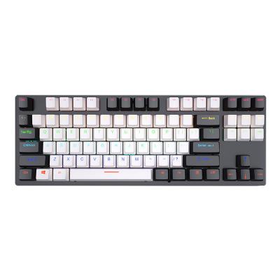 China 87-Key Customized Mechanical Keyboard with Red Axis and Multi Keys Anti-Ghosting for sale