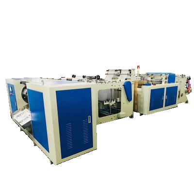 China Hotels Two Line Automatic High Speed ​​Poly Shopping Bag Making Machine for sale