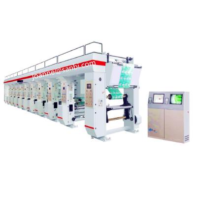 China High Speed ​​Automated Factory Register Rotogravure Printing Machine for sale