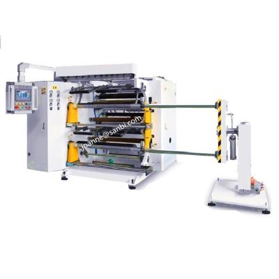 China HIGH SPEED FOOD SERVO DRIVE BOPP SLITTING AND REWINDING PAPER MACHINE for sale