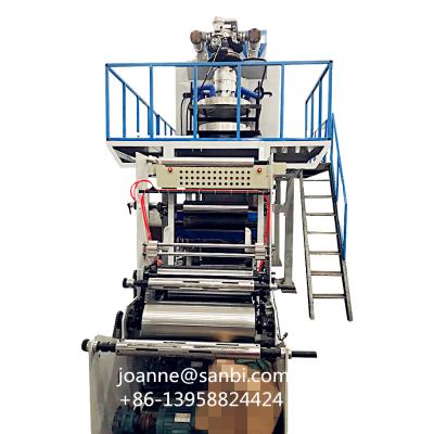 China Rotary Film HDPE LDPE Double Layer Plastic Express Bag Die Head Shrink Film Blowing Machine for sale