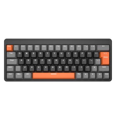 China 60% Anti-Ghosting Mechanical Keyboard , Mini Gaming Keyboard with 64 Blue Switches Keys for PC for sale