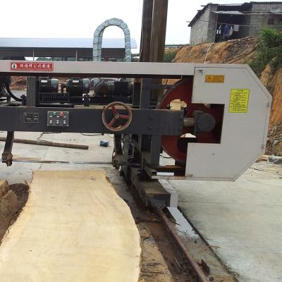 China MJ3709 Horizontal Horizontal Band Saw Machine CNC Sawmill For Log Cutting for sale