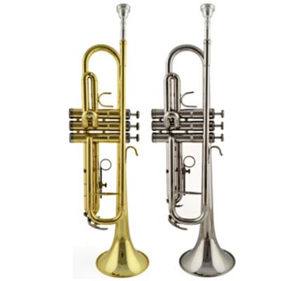 China Factory direct nickel plated accept OEM cheap high quality gold flugelhorn trumpet for students for sale