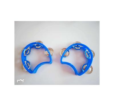 China Wholesale Toy Bells Tambourines Kids Musical Toy Plastic Headless Mini Musical Tambourine for sale