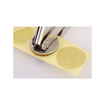 China Wholesale Bulk Personal Sensitive Fabric Embossed Stamp Embossing Teacher School Society Election Wedding for sale