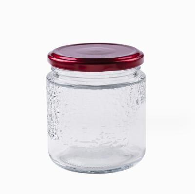 China Honig leere Glasgefäße mit Metalldeckel 150ml 200ml 280ml 380ml Gurkengefäße zu verkaufen