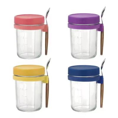 China Individuelle 350 ml Frühstück versiegelte Glasbecher 12oz Mason-Glas zu verkaufen