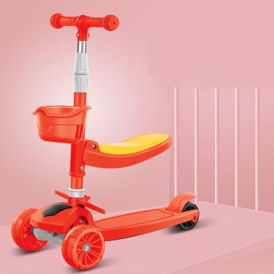 China Price Adjustable Slimmest Height Retractable Handlebar Folding Scooter 3 in 1 Kids Scooter Kids Kick Scooters for sale