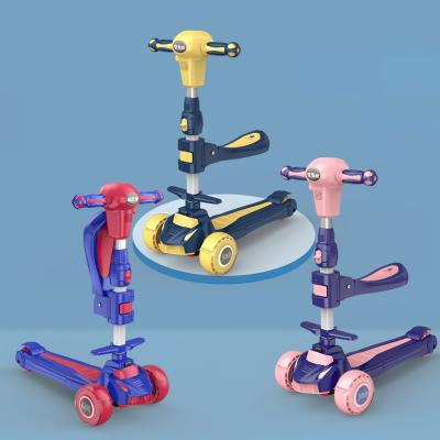 China Good quality workmanship height adjustable handlebar comes with lights and music fashionable scooters for kids kid kick scooters scooters kick for sale