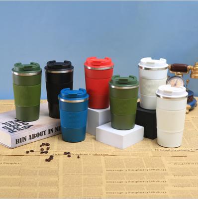 China WITH LID 304 stainless steel heat insulation coffee cup heat insulation and anti-scalding business cup car portable office single cup for sale