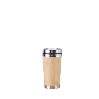 China WITH LID Enclosure Double Layer 304 Stainless Steel Vacuum Border Bamboo Cup for sale