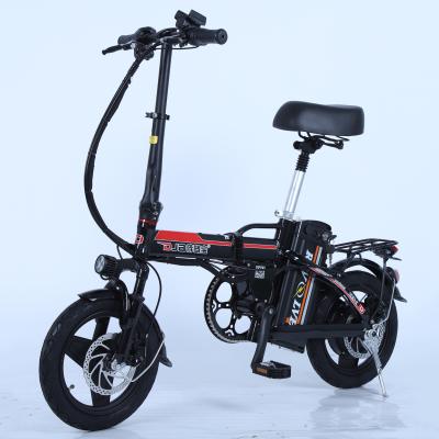 China Electric Bike 48v Lightweight Folding Aluminum Alloy City Electric Bike Small Mini E Bike Ebike zu verkaufen