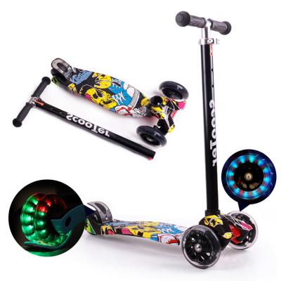 중국 Youth 3 PU wheels mini scooter kick scooter kids / made in china children kids 3 wheel scooty scooter 판매용