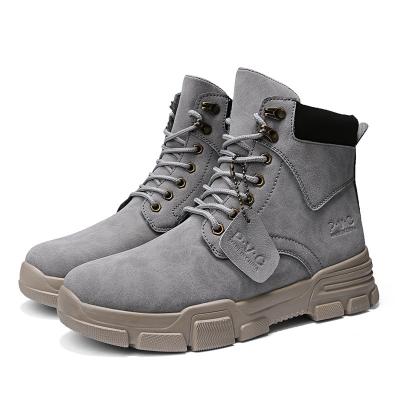 China Other Men's Flats Outdoor Machining Boots Canvas High Top Summer Spring And Martin Boots Fashionable And Durable Boots for sale