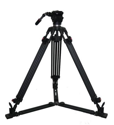 China Professional Aluminum Digital Camera Camera Heavy Video Tripod With Liquid Head for sale