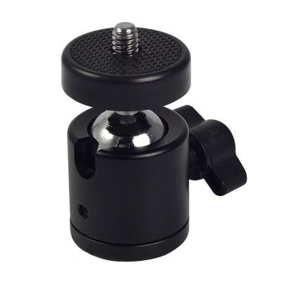 China Mini Mini Ball Head 360 Swivel for DSLR Camera Support Tripod 1/4 Adapter Screw Mount Bracket Holder for sale