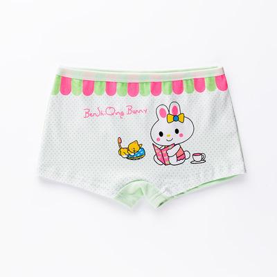 China M~2XL New Arrival Rabbit Girls Thermal Boxer Shorts Breathable Cotton Children Underwear Packs From Factory for sale