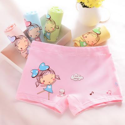 China M~2XL Kids Underwear Mid-waist Cartoon Girl Cotton Cute Stocked Breathable Underwear For Wholesale for sale