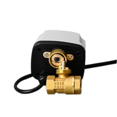 China General 2 220V 12V 24V 2 Inch Waterproof Motorized Brass Ball Valve IP65 Point Control DN50 Electric Ball Valve 3 Wire for sale