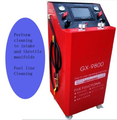 China Superb cleaning capacity GX 9800 five in one fuel system cleaning machine for sale