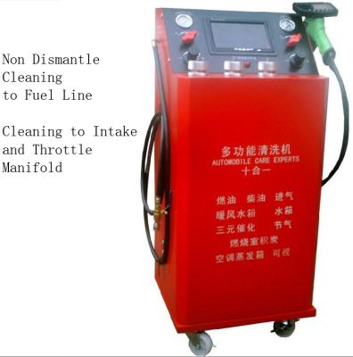 China Simple operation GX-1000 ten in one automotive fuel system cleaning machine for sale