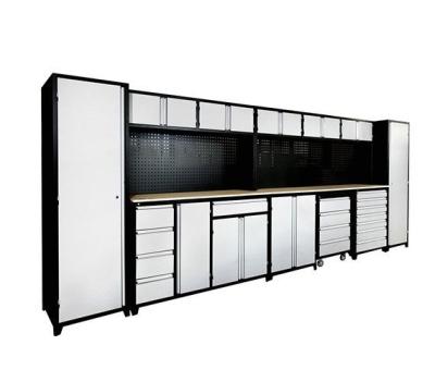 China Garage Store Tools Heavy Duty Garage Storage Cabinets with Drawers and Steel Workbench for sale