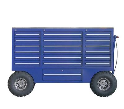 China Power Coated Stainless Steel Tool Trolley Pit Carts Tool Cart Cabinet Tool Box Chest for sale